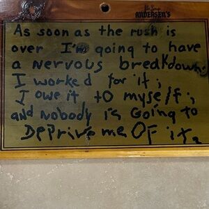 Brown and Gold Home Art Plaque